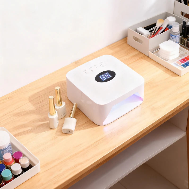 2025 New Arrival Rechargeable 54W Professional S50 Sun Cordless UV LED Polish Curing Usb Nail Gel Dryer Lamp