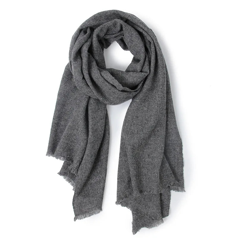 Factory Wholesale Winter Warm Women Long Breathable Cashmere Scarf MegaBDM