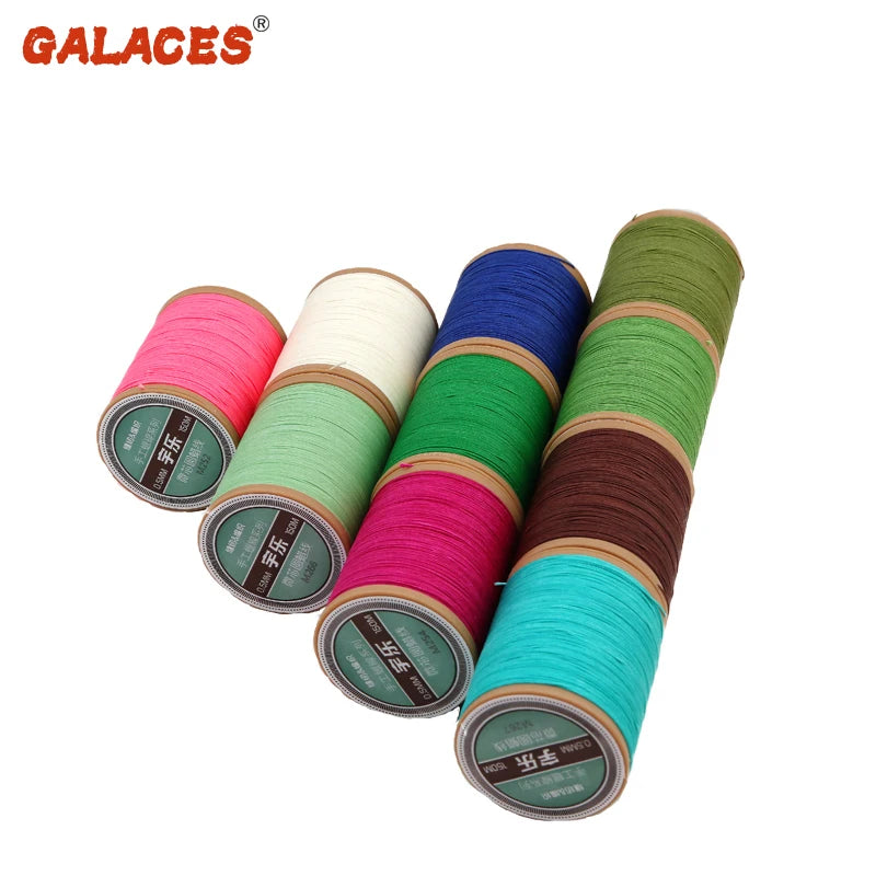 0.7mm Round Hand-sewn Leather High Strength Polyester Cord Sewing Thread for Leather Works