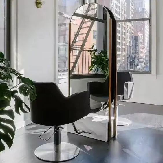 Hairdressing Chair Black Barber Chair for Hair Salon Furniture