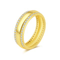 Korean Version of the Simple Ins Style Temperament Fashion S925 Sterling Silver Zircon Wedding Engagement Ring