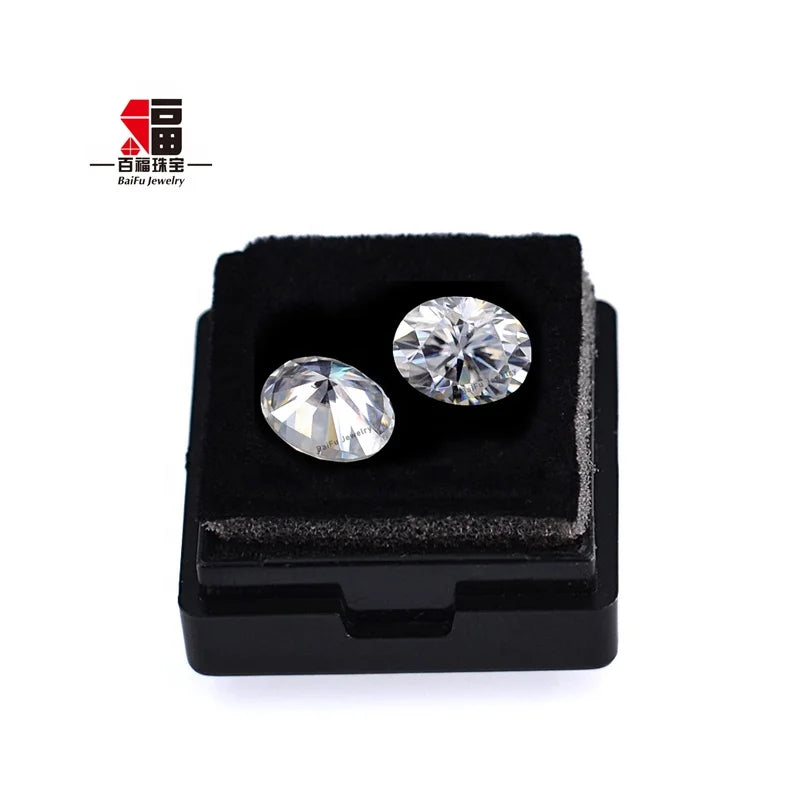 Baifu Jewelry Wholesale Price VVS DEF White Oval Moissanite