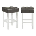 Customized Bar Chair Leather Vintage Brown Acrylic Bar Stool Chair for Counter Bar Table Kitchen