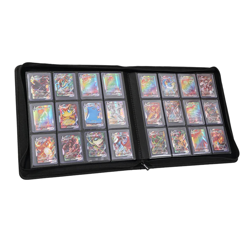 Toploader Binder Folder with Card Display Stand for Passport Collection and Album Organization