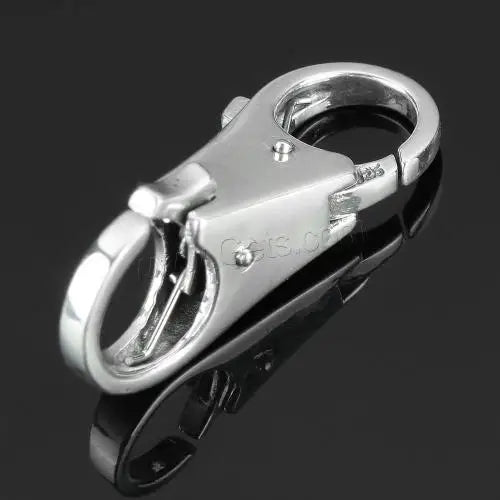 925 Sterling Silver Lobster Clasps Jewelry Findings Snap Hook 24x9mm 146192