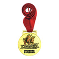 Custom Gold-Plated Metal Running Sport Medal with Silk Screen Printing No Minimum Order Cheap Personalized