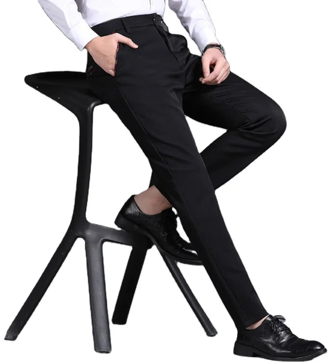 2022 Suit Pants Men Straight Leg Business Formal Slim Casual Men's Pants Trousers