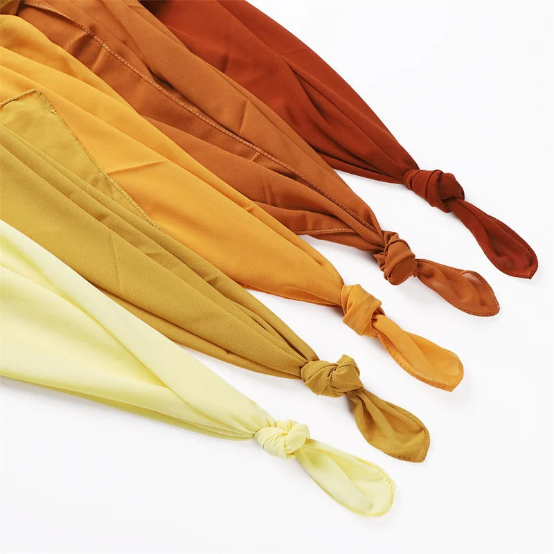 Malaysia Muslim Traditional Prayer Khimar Cover Scarf Ethnic Scarves Pearl Chiffon Women'S Bag Headscarf Shawl Scarf