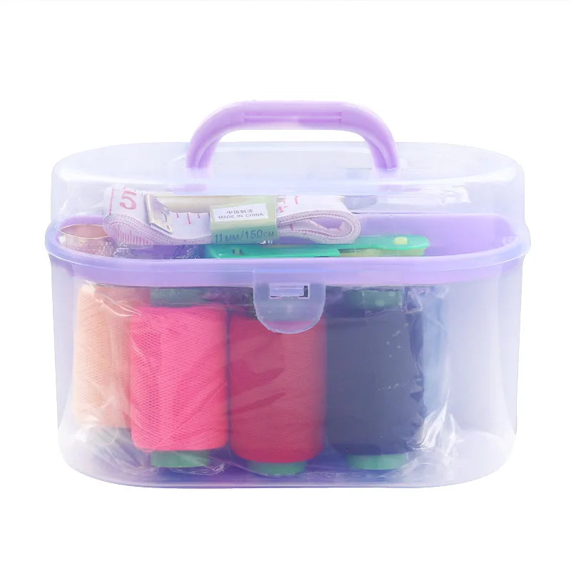 New Arrival Multifunctional Travel Tool Needle and Thread Sewing Kit Plastic Packing Portable Sewing Kit Set