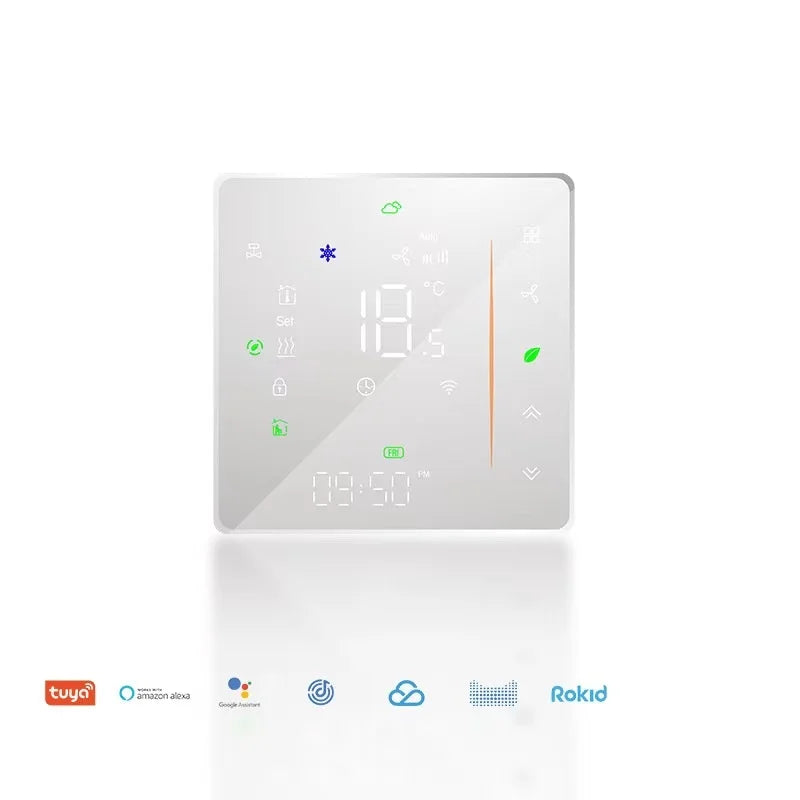 Smart WiFi Gas Boiler Thermostat 2/4 Pipe Weekly Programmable Modern Temperature Controller Hotel Floor Heating System MEIBA