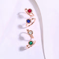 Abiding Engagement Jewellery Custom Gemstone Rose Gold Plated Wedding Women 925 Sterling Silver Moissanite Diamond Ring