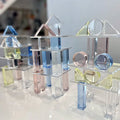 Hot Selling Juguetes Educativos Acrylic Building Blocks Kids Learning Colors Game Set