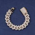 Pass Diamond Tester Moissanite Cuban Link Chain 6mm-20mm 925 Sterling Silver Moissanite Cuban Iced Out Chains for Men