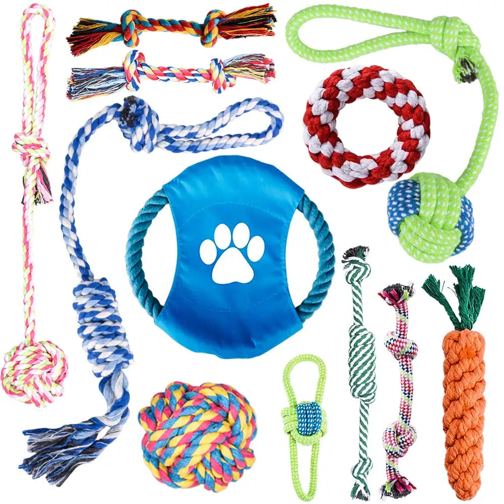 Toys Sets Pet Dog DoePet Wholesale Manufacturer OEM ODM Custom Indestructible Chew Rope Set Pet Dog Toys for Dog Play Pet Toys