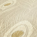 Made Germany Luxury Wallpaper Rolls Feathers Beige Gold Grey Non Woven Vinyl Modern Botanical Design Living Room Hotel School