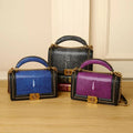 Luxury Ladies Genuine Cowhide Leather Handbag Women's Casual Tote Shoulder Bag with Armpit Decoration Chain Accented