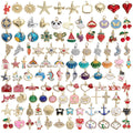 Fashion Jewelry Ocean Animal Heart Charms Enamel Starfish Shell Fruit Pendants Zircon Gold Plated Diy Necklace Bracelet Making