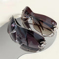UV400 Feminino De Sol Gafa Women Vintage Lady Summer Style Sun Shades Sun Glasses Y2K One Piece Oversized Sunglasses
