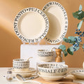 Ceramic Dinner Plates Dinnerware Set Household Tableware Gift Restaurant Wedding Flat Soup Plate Custom Design Size Color