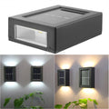 High Quality Waterproof Ip65 Double Sided Led Wall Lamp Modern Outdoor Solar Wall Lights up and Down Wall Solar Garden Lamp