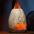 Wholesale 3D Fire Flame Aromatherapy Diffuser Large Fog Simulation Himalayan Salt Stone 200ml Capacity Newest 200ml Capacity