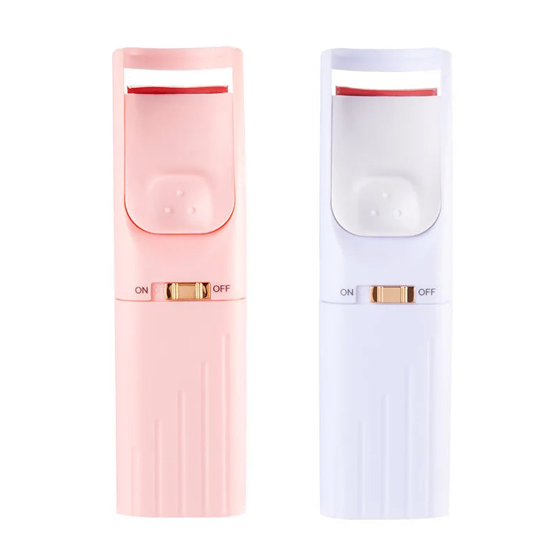 Electric Heated Eyelash Curler with Smart Silicone Heating Pads 45-55 Temperature Control 200mA Battery