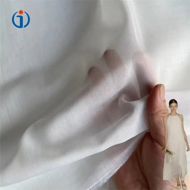 Italian Fashion Soft Touching Plain Dyed Various Colors Silk Cotton Blend Fabrics for Summer Shirts Dress