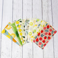 Eco Friendly Green Reusable Soy Wax Wrap and Food Film Vegan Food Wraps
