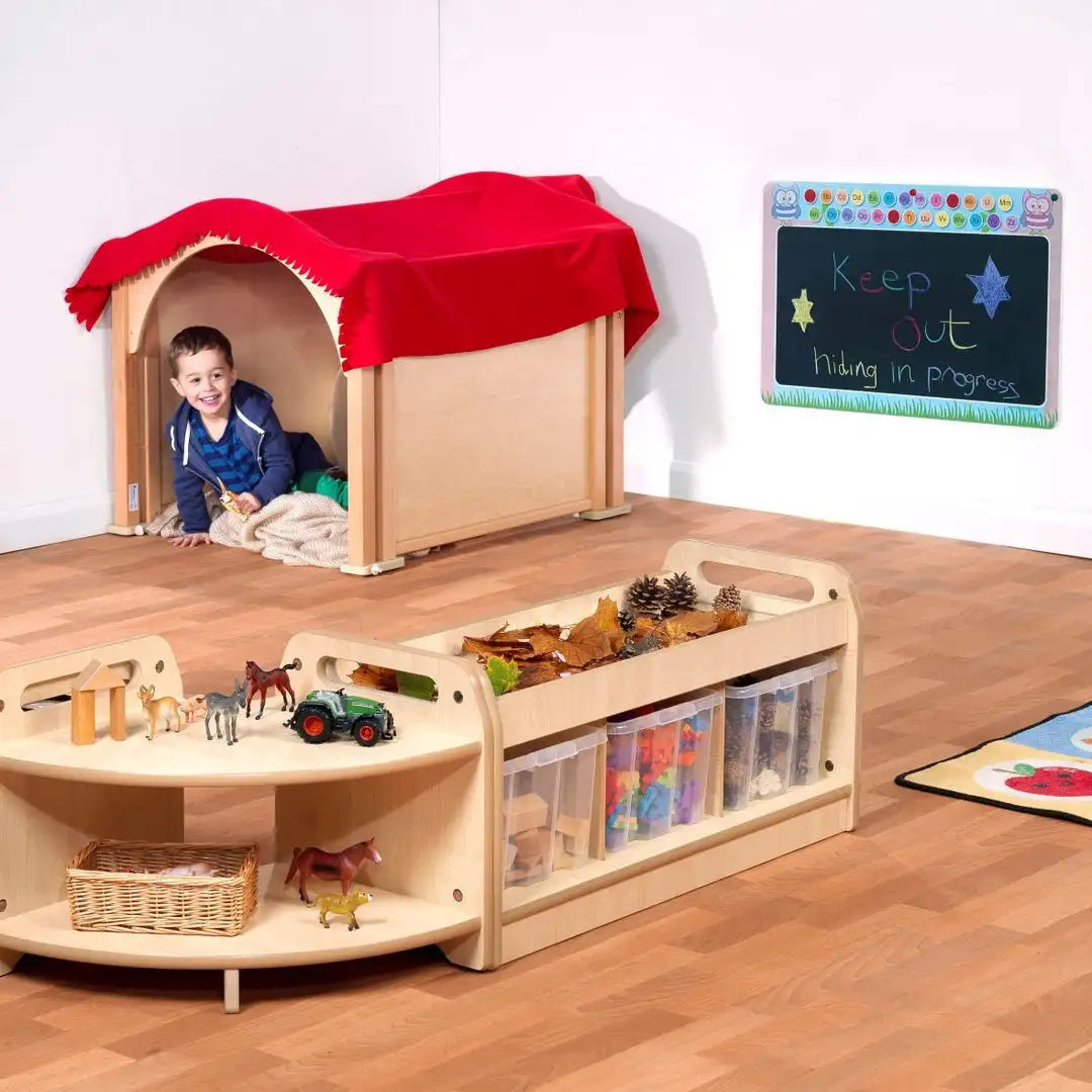 Montessori Modern Design Wooden Furniture Stand Rack for Preschool & Kindergarten Kids Furniture Sets Montessori Furniture