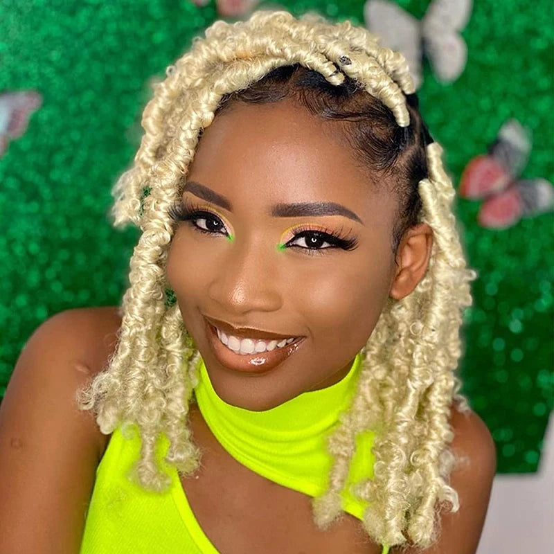 DREAM.ICE'S Single Weft Butterfly Locs Crochet Braids Wholesale Price Bob Faux Locs Messy Soft Dreadlocks Twisted Pre-Looped