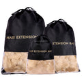 Waterproof Wardrobe Non-Woven Bag Custom Logo Hair Extension Drawstring Bag Travel Shoes Storage Organizer Portable Package Bags
