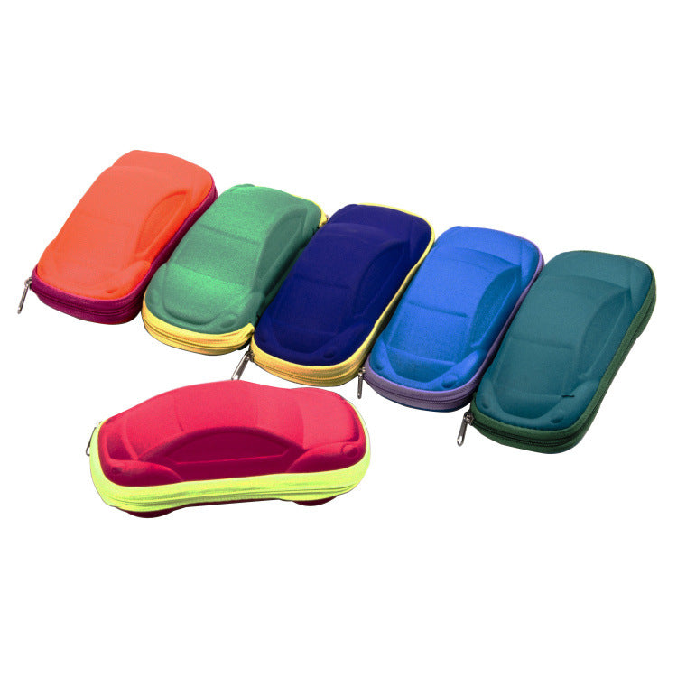 Newest Fashion Personalized Custom logo Children Glasses case Simple Colorful Zipper Sunglasses Packaging Box for Kids Wholesale