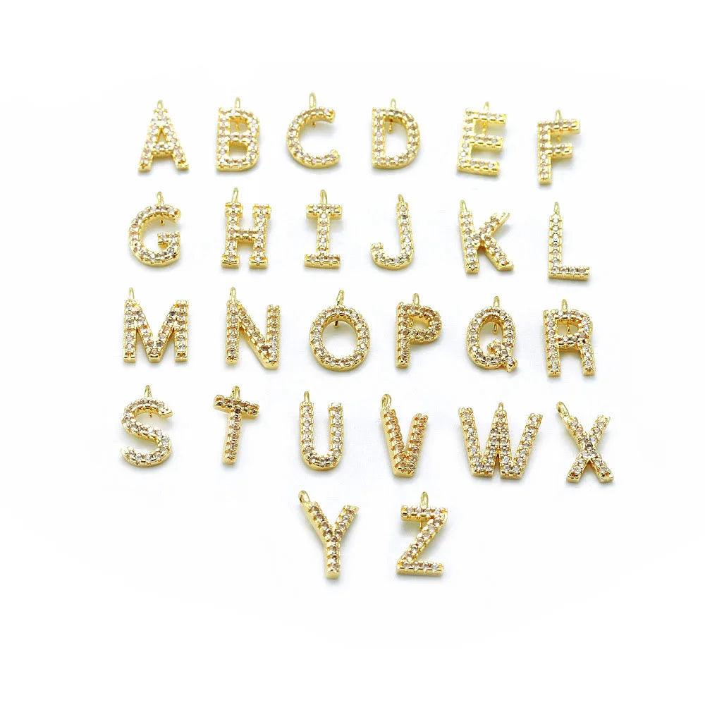 G778 26 Alphabet Jewelry Initial Charms DIY Letter Name Pendant