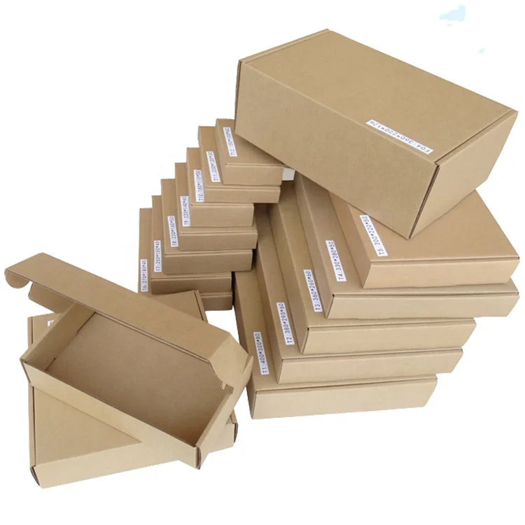 Bulk Cheap Custom Blank Kraft Cardboard Paper Boxes for Packaging