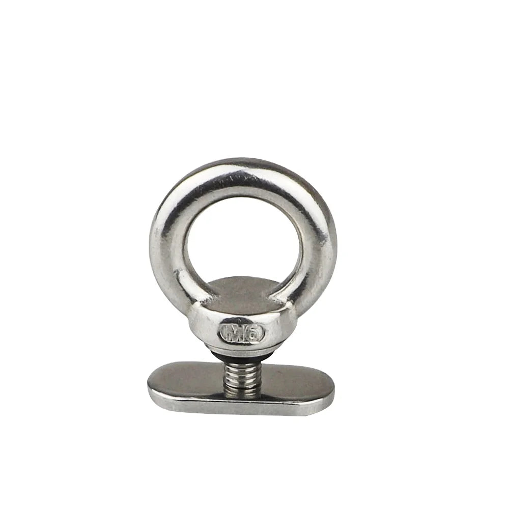 Kayak RV Hardware Slide Rail Track Locking Ring Stainless Steel 316 Eye Bolt Screw