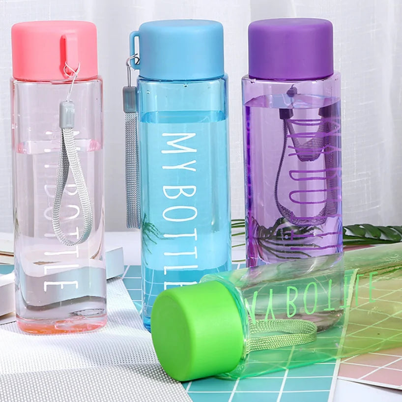 Hot Sale 16oz Water Bottles Creative Square Drinking Bottles Double Wall Plastic Tumblers with Lids