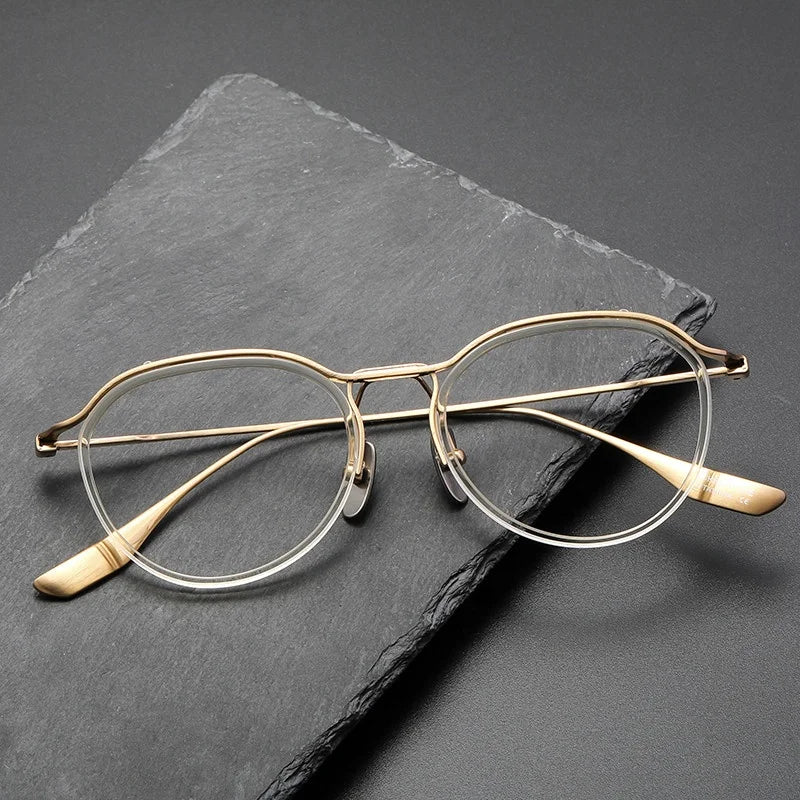 China Bulk Order Hand Made 2023 Fashionable Super Light Titanium Pink Rose for Girl Eyeglasses Frame Optical