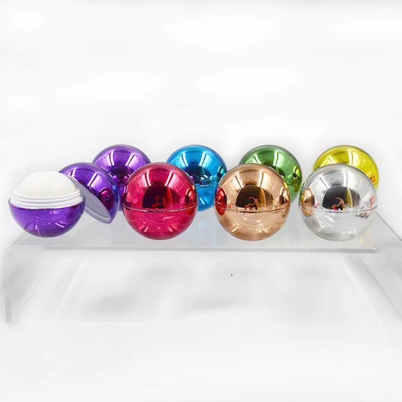 Ready to Ship Cute Fruit Honey Moisturizing Lip Balm Private Label with Custom logo Round Lip Balm Wholesale Ball
