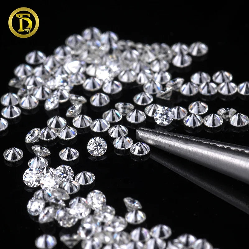 Wholesale Calibrated VVS1 D Color Moissanite Melee Stones 0.8mm to 3.0mm Round Brilliant Cut Loose Gems Pass Diamond Tester
