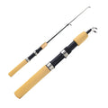 60cm 80cm 100cm Mini Telescopic Ice Fishing Rod Portable Carbon Fiber River Shrimp Carp Fishing Pole Winter Fishing Rod Tackle