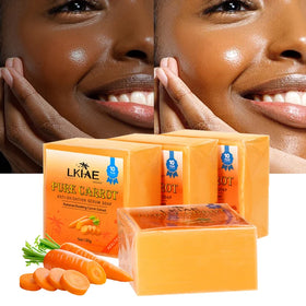Private Label Herbal Handmade Carrot Custom Whitening Bath & Toilet Soap Bar for Face Acne Treatment