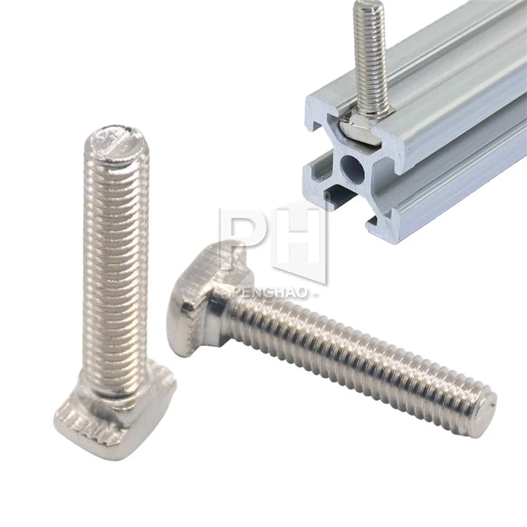 CNC 3D Printer Parts 2020 Type T Screw T Bolt Screw for European Standard Anodized 2020 Linear Rail Aluminum Profile