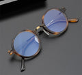 High-End Vintage Circular Eyeglasses Frame Japanese Titanium Acetate Pure Titanium Premium Eyewear