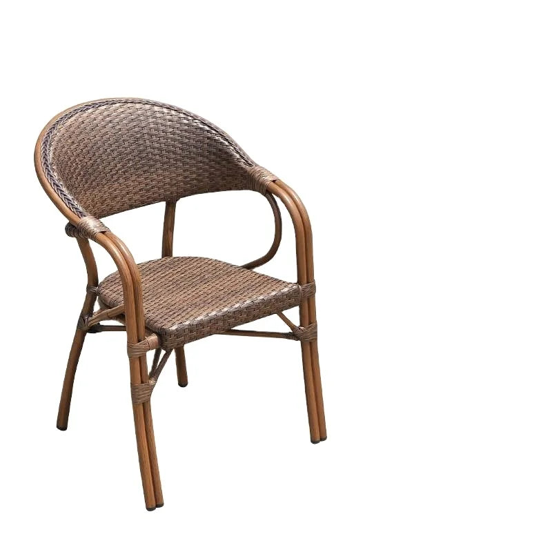 Waterproof Aluminum Solid Wood French Antique Design Dining Chairs Home Furniture Home Office Outdoor Use XY Best FW-005 2 Year