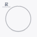 Rochime Romantic Sweet Heart Full Diamond Necklace 925 Silver Rhodium Plated Fashion Jewelry Necklaces