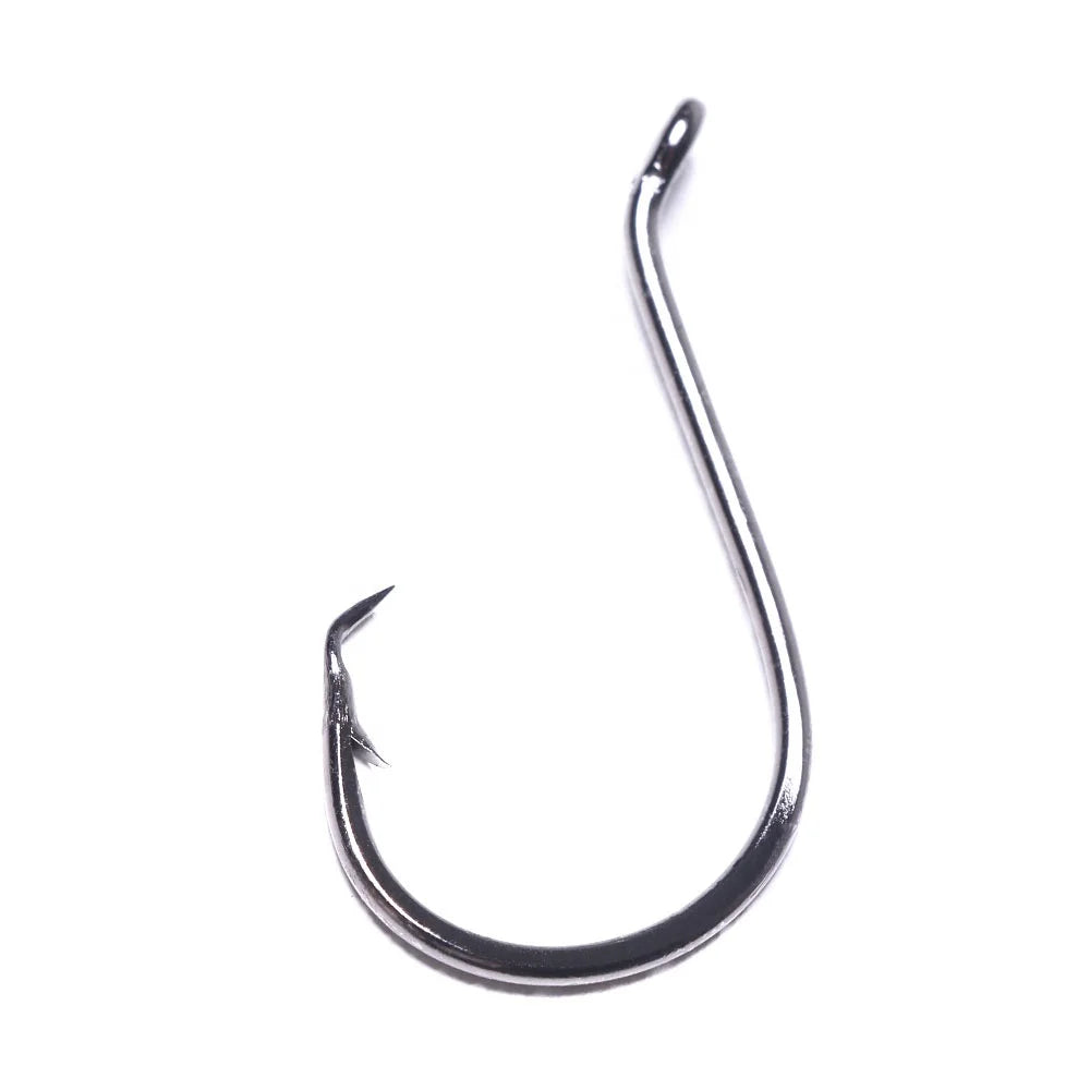 160pcs/box High Carbon Steel Fishing Hook Size #3-#12 Fishing Hooks Sets Carp Fishing Hooks with Ring
