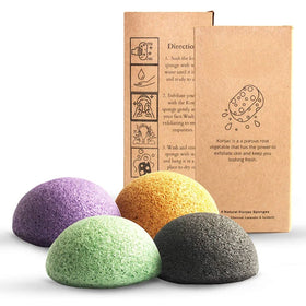 Wholesale 100% Natural Eco-friendly Organic Plants Gentle Face Cleansing Exfoliation Natural Konjac Facial Sponges