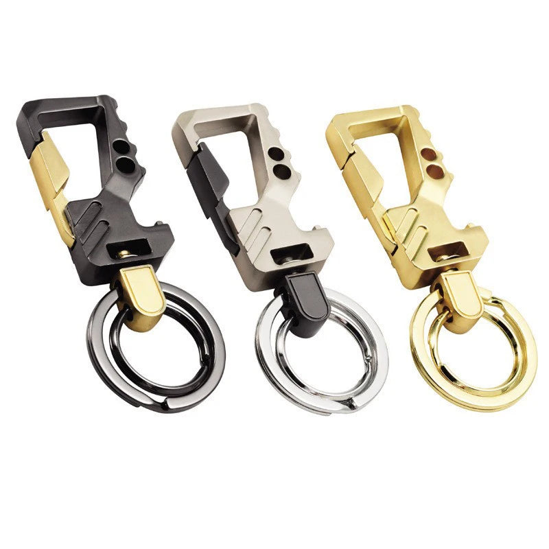 Custom Multifunctional Metal Key Chain Custom Logo Heavy Duty Carabiner Bottle Opener Car Keychain