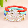 Wholesale Polymer Clay Heishi Disc Swiftie Bracelets Taylor Album Name 1989 Lover Inspired Letter Beads Bracelet Women Girls