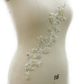 New Design Fashion Flower Branch Crystal Rhinestone Patch Applique for Dress WRA-1041